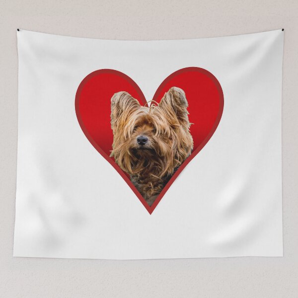 Item preview, Yorkshire Terrier Dog Love Heart  designed and sold by GeeThang.