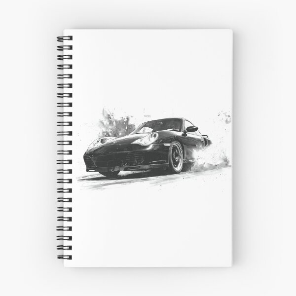 Artikelvorschau, 991 996 Turbo in Bewegung Tintenillustration entworfen und verkauft von blackdogshop.