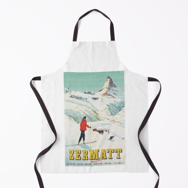 Item preview, Zermatt, Switzerland - Vintage Skiing Poster designed and sold by BASlade93.