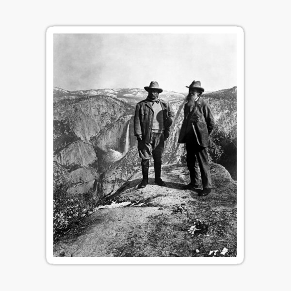 Item preview, Teddy Roosevelt and John Muir - Glacier Point Yosemite Valley - 1903 designed and sold by warishellstore.