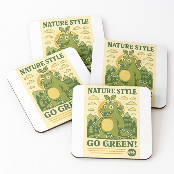 Item preview, Green Guardian Kaiju – Funny Retro Eco-Friendly Monster Design designed and sold by NatureStyle555.