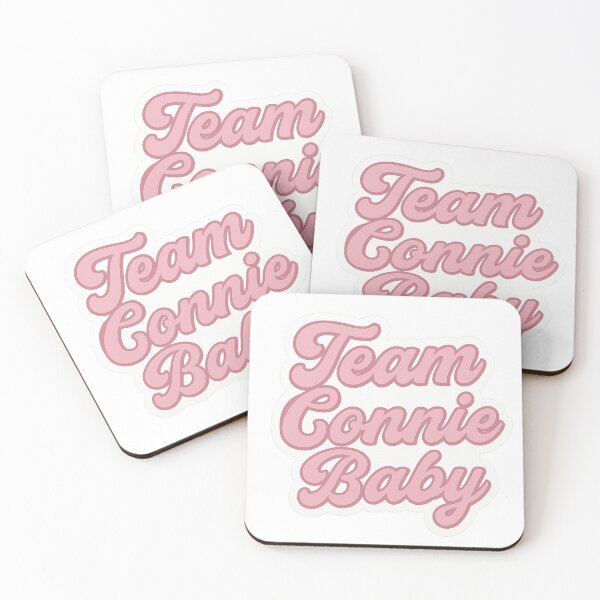 Item preview, Team Connie Baby – Pink Cursive Sticker designed and sold by dabeardedtiger.