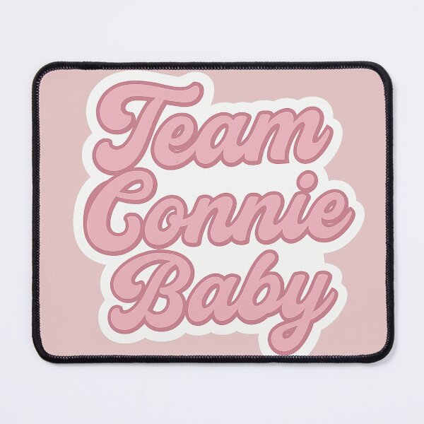 Item preview, Team Connie Baby – Pink Cursive Sticker designed and sold by dabeardedtiger.