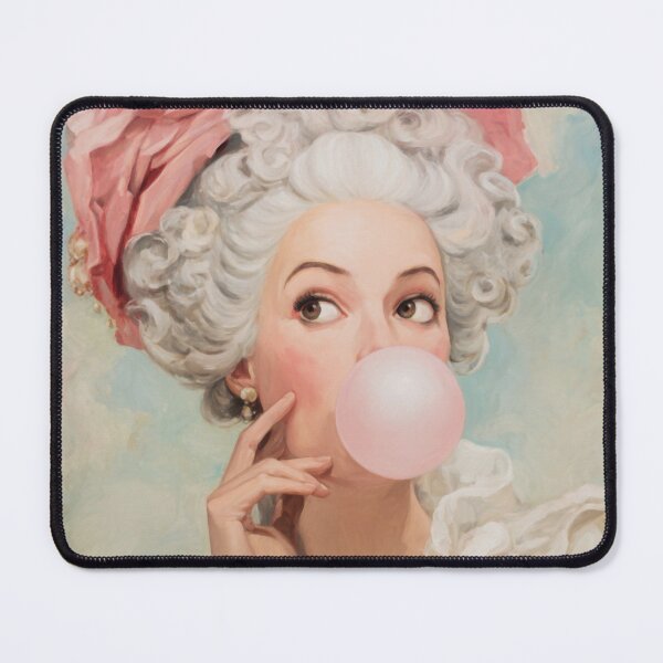 Item preview, Madame Pompadour  Blowing Pink Bubblegum Pop Art Portrait designed and sold by UtArt.