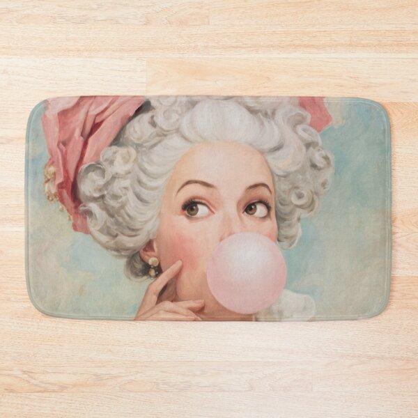 Item preview, Madame Pompadour  Blowing Pink Bubblegum Pop Art Portrait designed and sold by UtArt.
