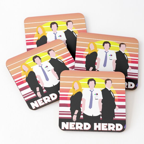 Item preview, nerd herd trio line sun white logo designed and sold by Lost Waters of Enceladus.