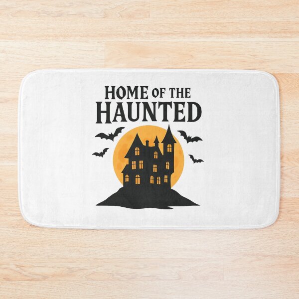 Item preview, Haunted House Silhouette with Glowing Windows and Bats T-Shirt - Spooky Halloween Design designed and sold by PrintCreations9.