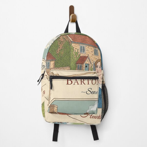 Item preview, Barton Cottage Sticker, Sense and Sensibility Art, Jane Austen Vintage Travel Design, Regency Era Weather Scene designed and sold by JakaLeMarque.