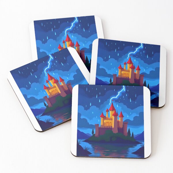 Item preview, Enchanted Castle with Night Lightning designed and sold by PaPoStyle.