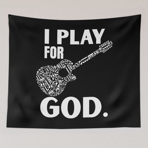 Item preview, Christian Guitarist: I Play Guitar For God designed and sold by I-wanna-T-shirt.