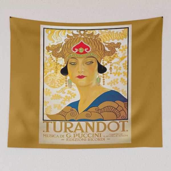 Item preview, Vintage poster for Turandot designed and sold by stevepaint.