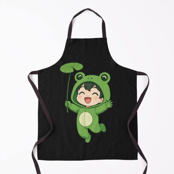 Item preview, Happy Frog – Cute Green Frog Hoodie with Lily Pad Umbrella designed and sold by ColorSplash123.