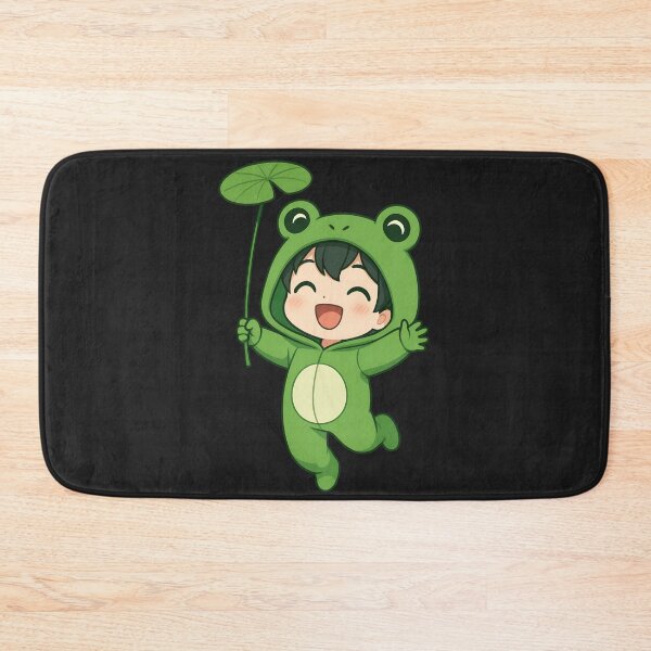 Item preview, Happy Frog – Cute Green Frog Hoodie with Lily Pad Umbrella designed and sold by ColorSplash123.