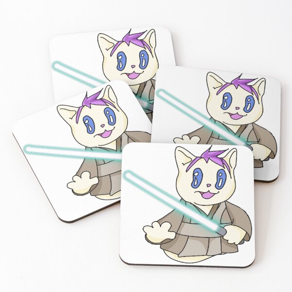 Item preview, Half Cat Jedi White designed and sold by Milk on Cake.