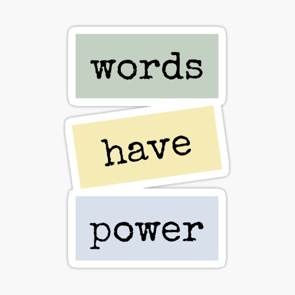 Item preview, Words Have Power designed and sold by PublicArtDesign.