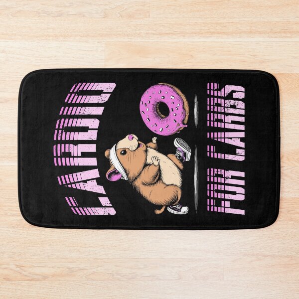 Item preview, Funny Cardio For Carbs Cute Hamster Donut Running Gym Runner designed and sold by GrandeDuc.