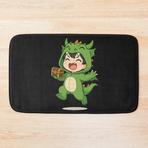 Item preview, Adventurous Dragon – Cute Green Dragon Hoodie with Treasure Chest designed and sold by ColorSplash123.