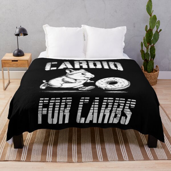 Item preview, Funny Cardio For Carbs Cute Hamster Donut Running Gym Runner designed and sold by GrandeDuc.