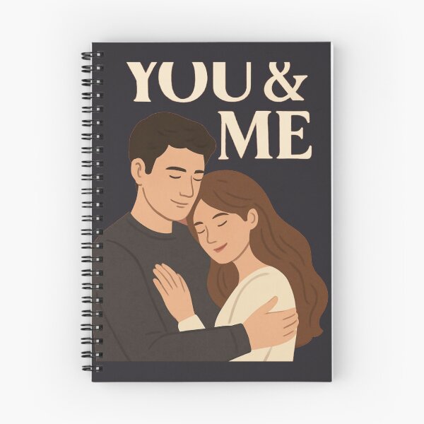 Item preview, You & Me Couple Hugging Illustration | Romantic Wall Art | Relationship Gift | Love Poster for Home Decor designed and sold by KDesignCrafts.