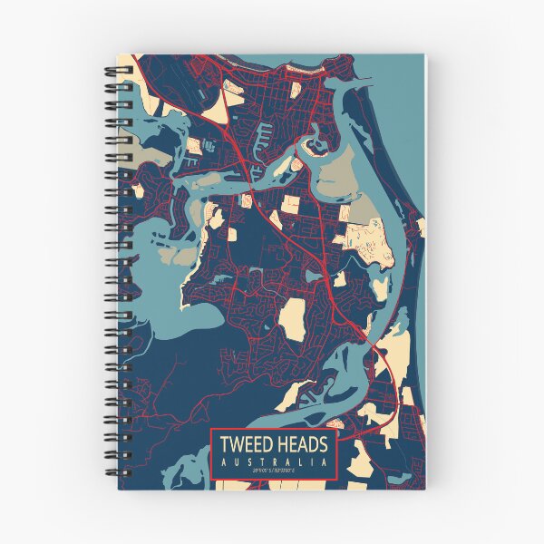 Item preview, Tweed Heads City Map of New South Wales, Australia - Hope designed and sold by deMAP.