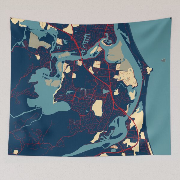 Item preview, Tweed Heads City Map of New South Wales, Australia - Hope designed and sold by deMAP.