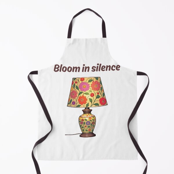 Item preview, Bloom in Silence - Flower Lamp Artwork - Stoicism Quote designed and sold by LexaArtworks.
