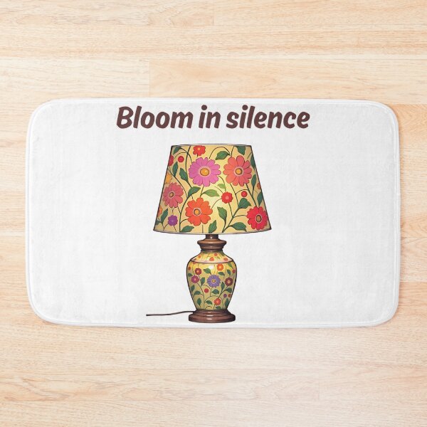 Item preview, Bloom in Silence - Flower Lamp Artwork - Stoicism Quote designed and sold by LexaArtworks.