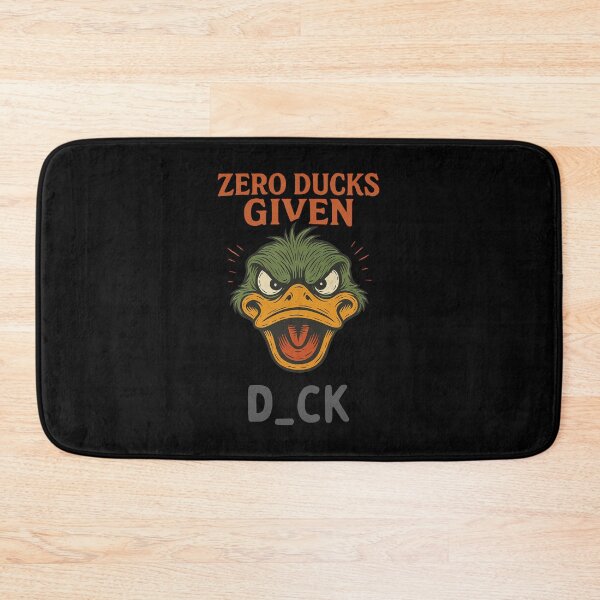 Item preview, Zero Ducks Given – Funny Retro Angry Duck Cartoon Design designed and sold by NatureStyle555.