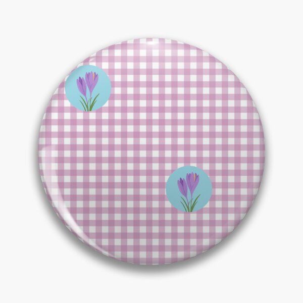 Item preview, Crocus Gingham Pattern Illustration – Delicate Lilac Purple Check designed and sold by ViDESIGN-Vita.