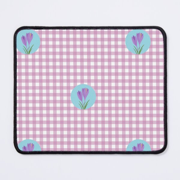 Item preview, Crocus Gingham Pattern Illustration – Delicate Lilac Purple Check designed and sold by ViDESIGN-Vita.