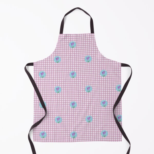 Item preview, Crocus Gingham Pattern Illustration – Delicate Lilac Purple Check designed and sold by ViDESIGN-Vita.