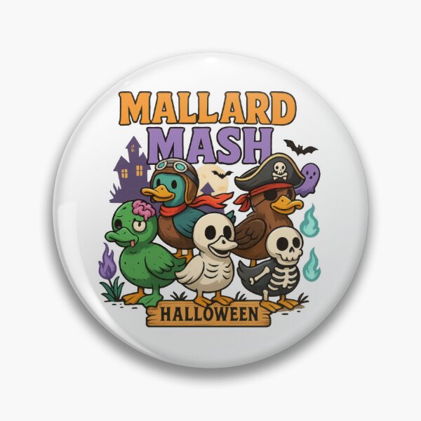 Artikelvorschau, Mallard Mash Halloween Enten Party Design entworfen und verkauft von EpicMediaShop.