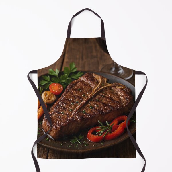 Item preview, A Good Night Out: T-Bone Steak and a Glass of Red Wine designed and sold by nikkolaus.