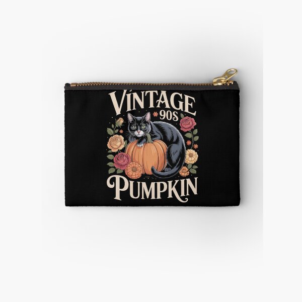 Item preview, Vintage 90s Cat Pumpkin Halloween Retro Floral Spooky Season designed and sold by Mateusz Majcherek.
