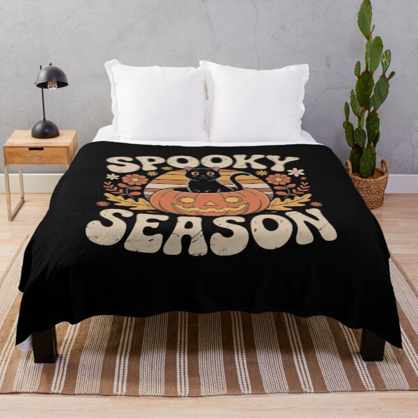 Item preview, Vintage 90s Cat Pumpkin Halloween Retro Floral Spooky Season designed and sold by Mateusz Majcherek.
