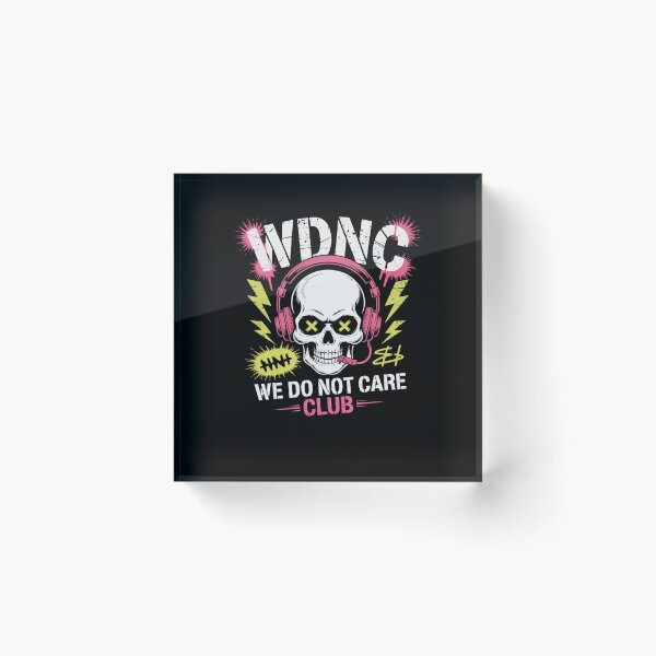 Item preview, WDNC - We Do Not Care Club designed and sold by Mateusz Majcherek.