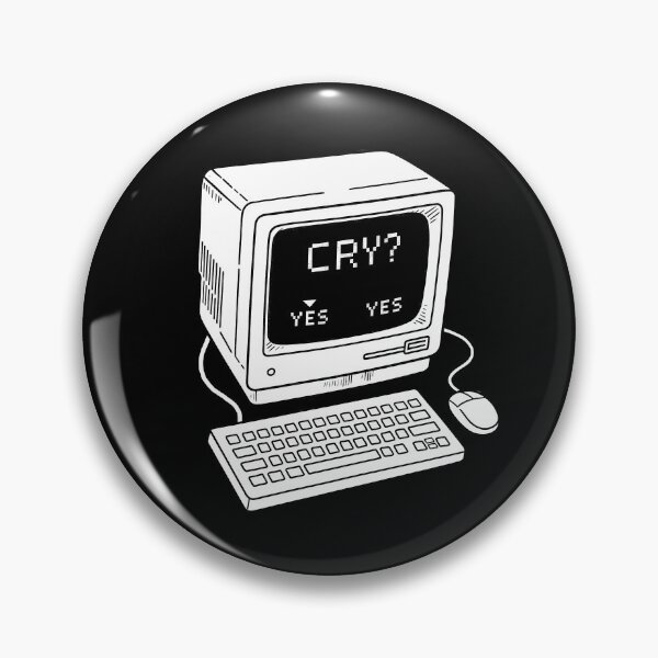 Artikelvorschau, Retro-CRT-Computer – Weinen? Ja / Ja entworfen und verkauft von Monochromaniaus.