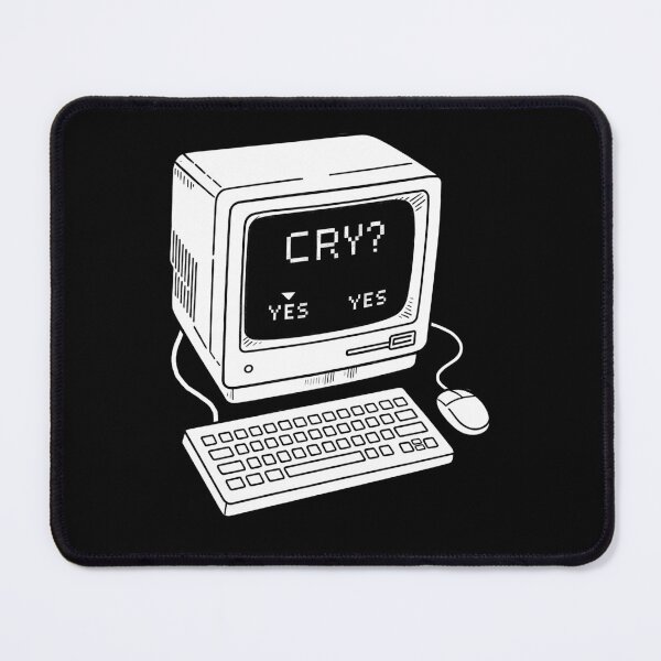 Artikelvorschau, Retro-CRT-Computer – Weinen? Ja / Ja entworfen und verkauft von Monochromaniaus.