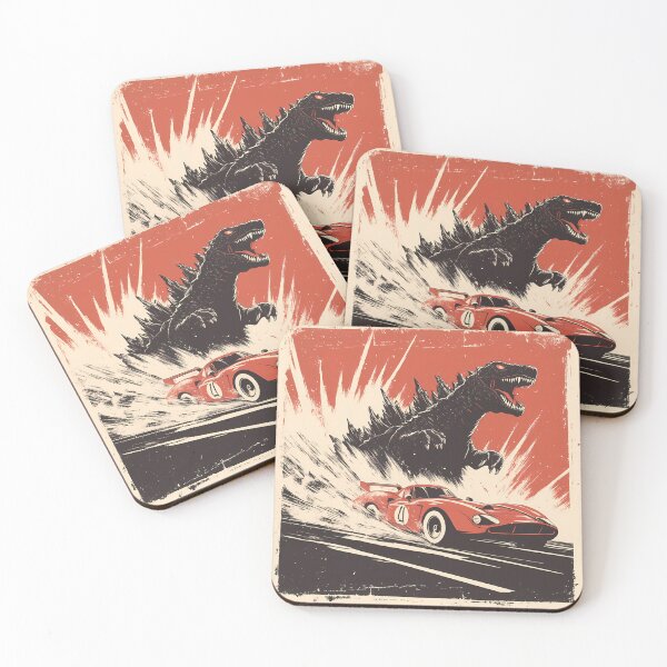 Item preview, Turbo Escape – Retro Racing Car vs Giant Monster designed and sold by NatureStyle555.