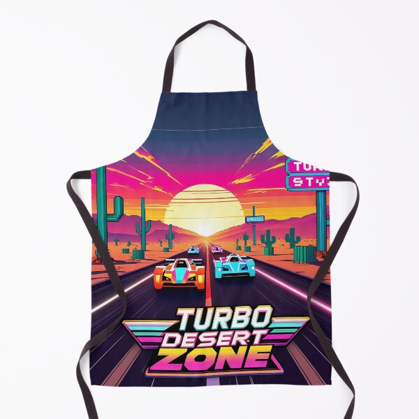Item preview, Turbo Desert Zone – Retro Pixel Racing Sunset | 16-Bit Arcade Art Print designed and sold by LoliDesignShop.