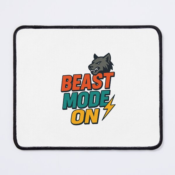 Item preview, Beast Mode On – Motivational Fitness Wolf & Lightning Design designed and sold by BerkeArt.