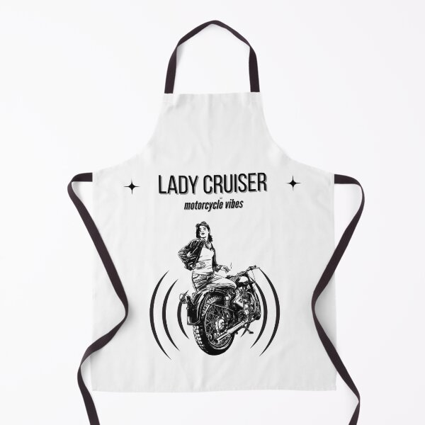 Item preview, Lady Cruiser Motorcycle Vibes – Vintage Black & White Art designed and sold by ArtistanForge.