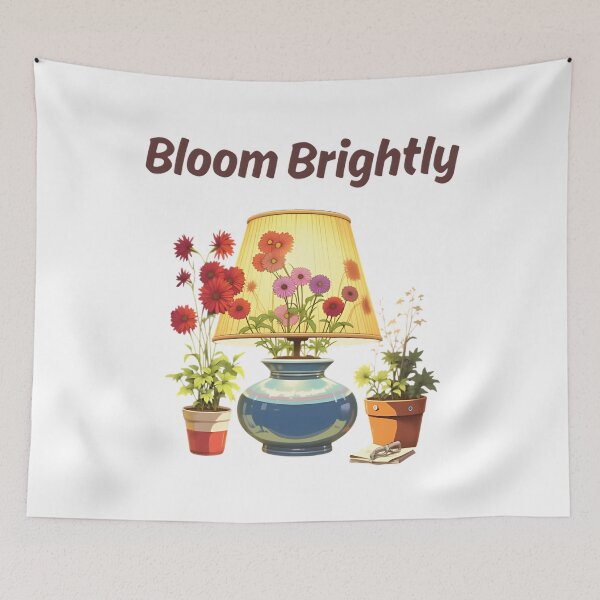 Item preview, Bloom Brightly - Flower Lamp Artwork - Stoicism Wisdom designed and sold by LexaArtworks.