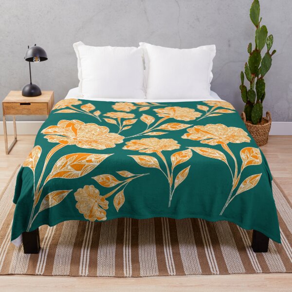 Item preview, Beautiful flower Pattern Digital Art design for  Throw Blankets & Tapestries , Pillow set designed and sold by cutedigistickery.
