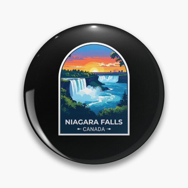 Item preview, A Vintage Travel Illustration of the Niagara Falls - Canada designed and sold by TulipaGraphics.