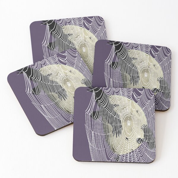 Item preview, Halloween Moon Ravens And Cobwebs designed and sold by taiche.