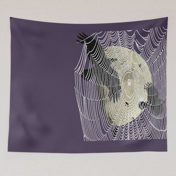 Item preview, Halloween Moon Ravens And Cobwebs designed and sold by taiche.