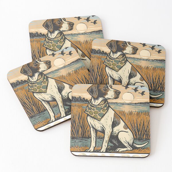 Item preview, Local Boy GSP Pointer Hunting Dog Marsh Scene Sunset Vintage T-Shirt designed and sold by CcConsultingS.