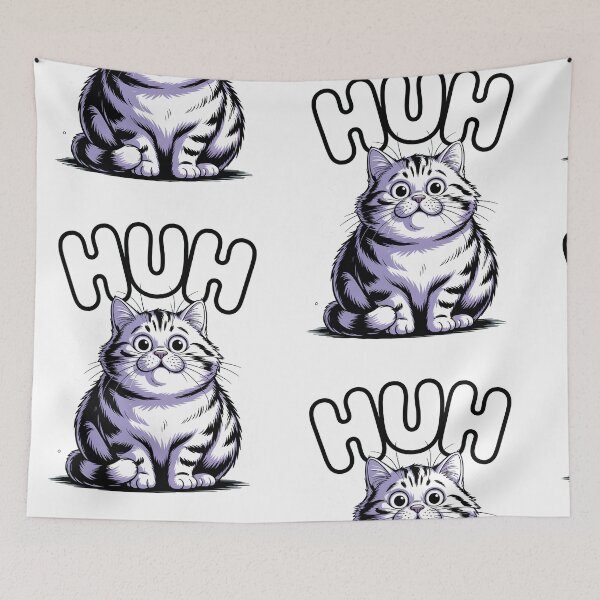 Item preview, Confused Chonkey Cat – Funny Meme Design for Cat Lovers designed and sold by ArtistanForge.