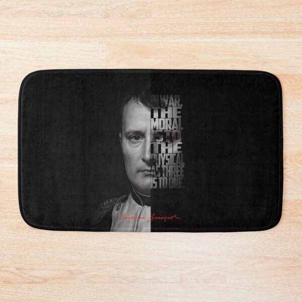 Item preview, Napoleon Bonaparte Portrait – Minimalist Black-and-White Historical Art designed and sold by Enea Kelo.